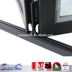 canada standard dade test Economic exterior glass folding aluminum door for sale on China WDMA