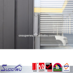 canada standard dade test Economic exterior glass folding aluminum door for sale on China WDMA