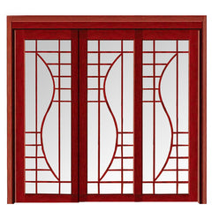 cheap aluminum profile interior french glass 6 panel sliding closet doors on China WDMA