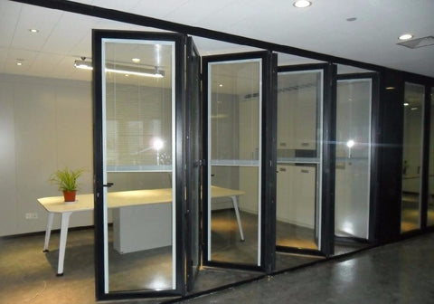 cheap but high quality exterior aluminium folding insulated doors for sale on China WDMA