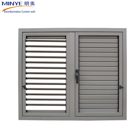 china top high quality aluminum profile with crank devices shutter louver window on China WDMA