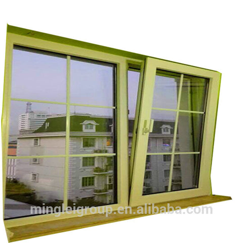 coloured German Veka windows green upvc casement windows and doors on China WDMA