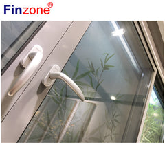 cost efficient thermal break bridge fancy handle soundproof aluminum sliding glass window with stainless steel screen on China WDMA
