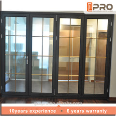 customize aluminum bathroom glass decorative aluminum screen doors commercial thermal break laminated glass bifold door on China WDMA