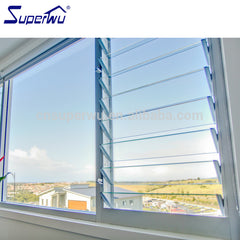 customized aluminum frame glass movable louvre window on China WDMA