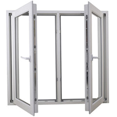 customized color aluminum frame casement glass windows and doors with grill design on China WDMA