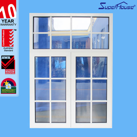 double glazed American crank aluminum casement windows with retractable flynet on China WDMA