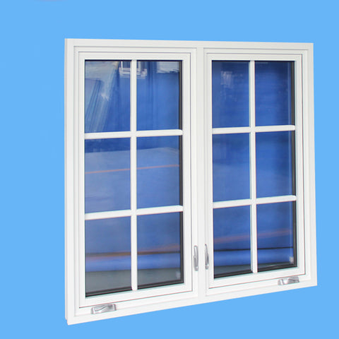double glazed American crank aluminum casement windows with retractable flynet on China WDMA