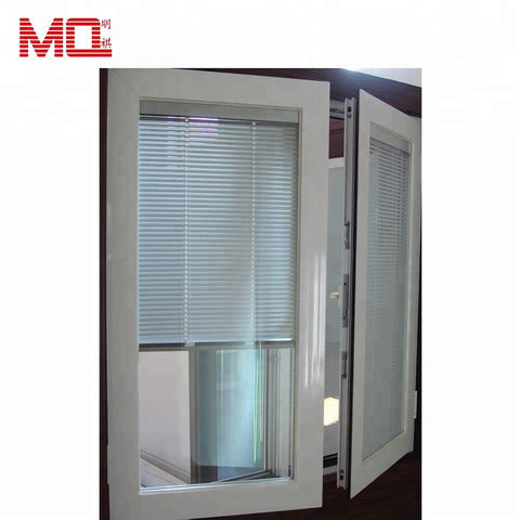 double glazed aluminium frame casement window with mosquito net / fly screen MQ-74 on China WDMA