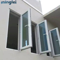 energy efficient thermal break aluminum louvre windows Jalousie windows house using on China WDMA