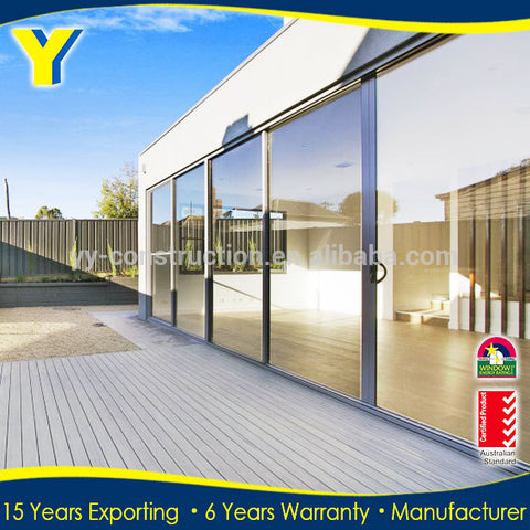 exterior prices soundproof multi stack sliding patio garge accordion doors with weather screens / sliding door on China WDMA
