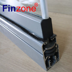 exterior seperately open accordion frameless folding glass sliding door with aluminum profile on China WDMA