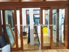 factory price china professional double track aluminium sliding door system with double glazed on China WDMA