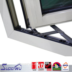 fire rated aluminum window manufacturer aluminium double glass casement windows with colonial bar on China WDMA