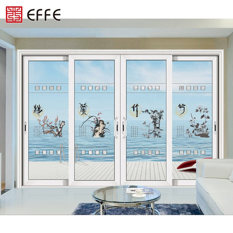 german design exterior sliding doors triple commercial building used thermal breaking aluminum frame sliding glass door on China WDMA