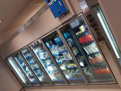 glass door walk in freezer for supermarket cold store on China WDMA