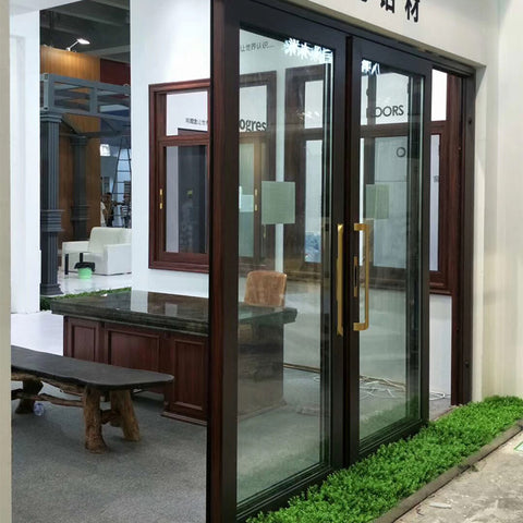 glass folding door tempered glass sliding door for living rooms on China WDMA