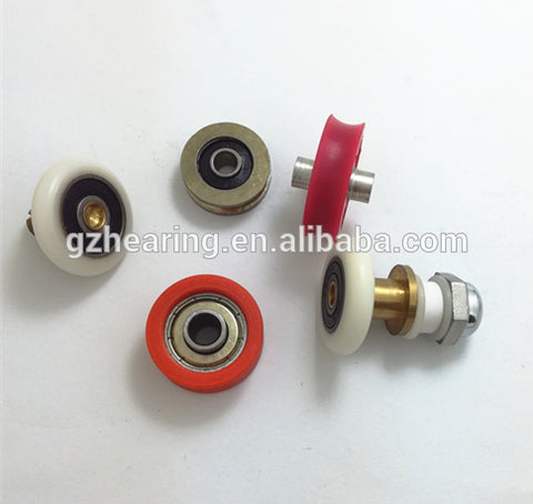 glass hardware mini pulley set window roller wheel curtain track roller on China WDMA