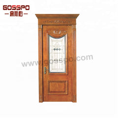 high quality French glass wood door for sale glass interior or exterior doors designs on China WDMA