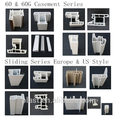 high quality best price upvc profile for window and door in China.