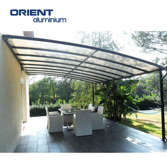 high quality low cost easy assemble morden Metal frame waterproof sunshade double car garages aluminium canopies carports on China WDMA