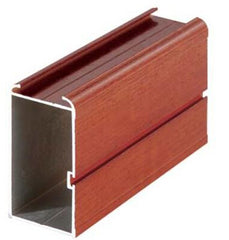 hight quality wood grain aluminium profile for windows and doors on China WDMA