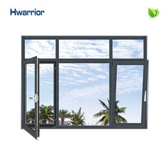hot selling grey aluminum frame glass windows Chinese supplier HCW50 on China WDMA