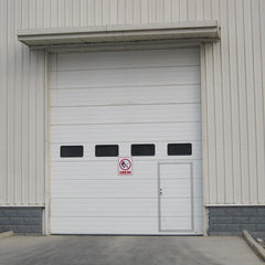 industrial good quality steel overhead electric sliding up thermal insulated loading bay sectional dock doors for cold room on China WDMA