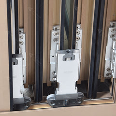 latest window designs vertical folding window / folding aluminum alloy door and windows on China WDMA