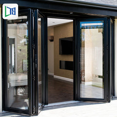 living room aluminium sliding bifold doors decorative interior double bifold doors on China WDMA