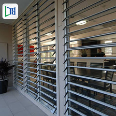 louvers for window frame aluminum horizontal blade sun shade building louvers aluminum facade louver on China WDMA