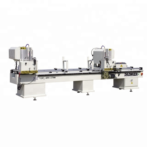 machines for making upvc windows / double head cutting saw machine on China WDMA