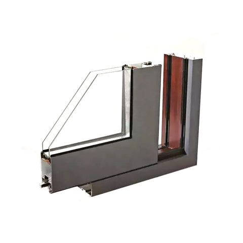 manufacturer horizontal glass color section detail aluminium frame fixed sliding window on China WDMA