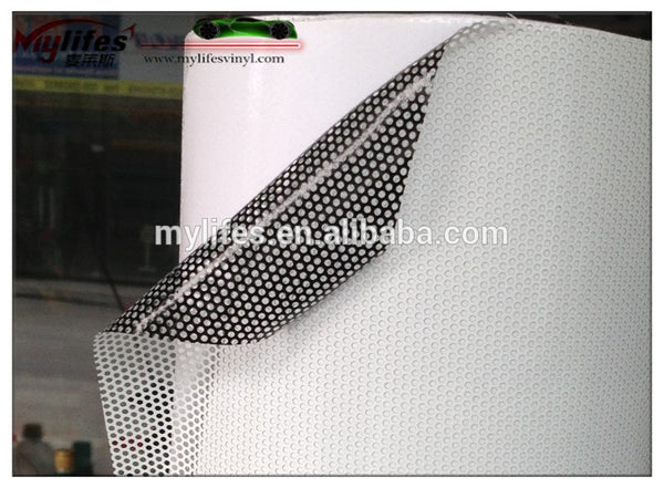 one way vision/perforated vinyl film for windows(see through) on China WDMA