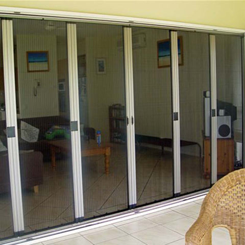 retractable bifold fly screens for sliding doors on China WDMA