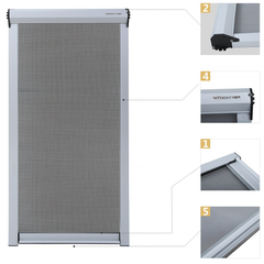 retractable roller mosquito net fly screen window on China WDMA