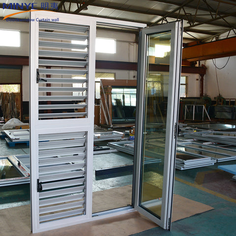 security Ventilation windows and doors Door with louver window on China WDMA
