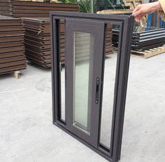 simple iron windows grills design modern house sliding window/sliding window with 4 panels on China WDMA