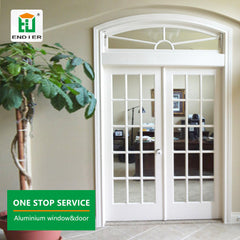 single cost of white grill design aluminium french doors aluminum comfort room swing double glass door design on China WDMA