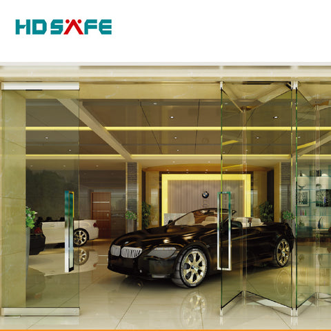 sliding folding glass door interior door for shopping mall on China WDMA