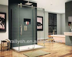 smooth gliding sliding glass shower door fitting on China WDMA
