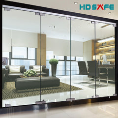stainless steel frameless glass sliding folding door made in China on China WDMA