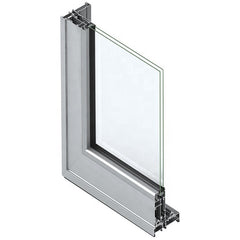 standard commercial double glass french aluminum casement door with German hardware on China WDMA