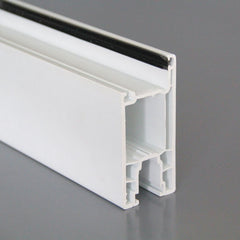 tempered glass pvc window profile 70 mm series casement swing french plastic pvc door frame on China WDMA