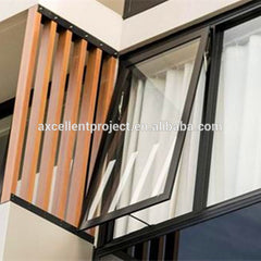 top hung aluminium windows design windows hinged on top aluminium awning window with fly screen on China WDMA