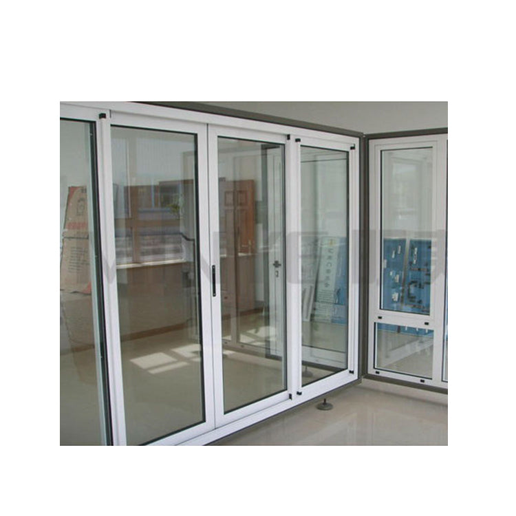 triple tracks sliding interior glass door partition wall aluminum door ...