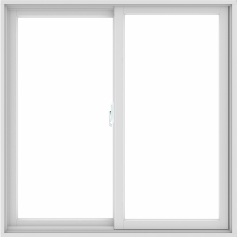 WDMA 46X46 (45 x 45 inch) White uPVC/Vinyl Sliding Window without Grid ...