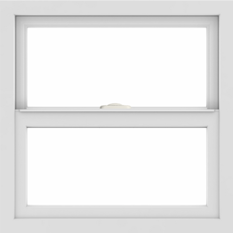 WDMA 24x24 (23.5 x 23.5 inch) White Aluminum Single and Double Hung Window without grids interior