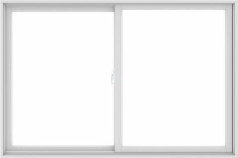 WDMA 72X48 (71.5 x 47.5 inch) White uPVC/Vinyl Sliding Window without Grids Interior