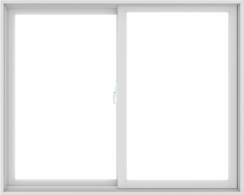 WDMA 60X48 (59.5 x 47.5 inch) White uPVC/Vinyl Sliding Window without Grids Interior
